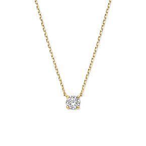 9k collier zirkonia 40 - 42 - 44 cm