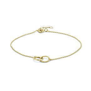 9k armband rondjes 16,5 - 17,5 - 18,5 cm