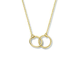 9k collier rondjes 40 - 42 - 44 cm