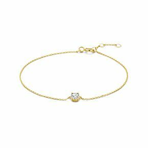 9k armband zirkonia 16,5 - 17,5 - 18,5 cm
