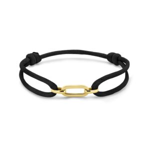 armband satijn zwart 13 - 26 cm