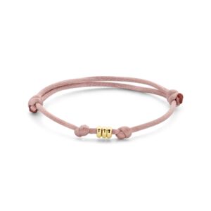 armband satijn zacht roze 13 - 26 cm