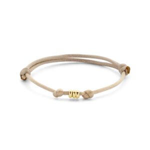 armband satijn beige 13 - 26 cm