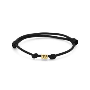 armband satijn zwart 13 - 26 cm