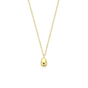 9k collier druppel 42 - 45 cm