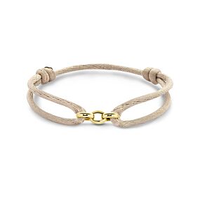 armband satijn beige 13 - 26 cm