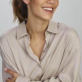 9k hanger hart bicolor gestift 9 mm