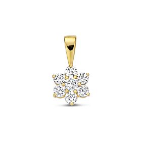 9k hanger zirkonia halo 14 mm