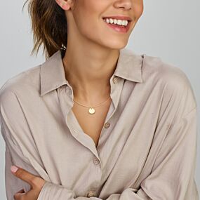 9k graveerhanger rond 10 mm