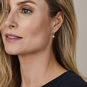 9k oorringen zirkonia 20 mm